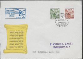 1909 Brief Zürich Frankatur spezielle Ausführung Top ab 1.-