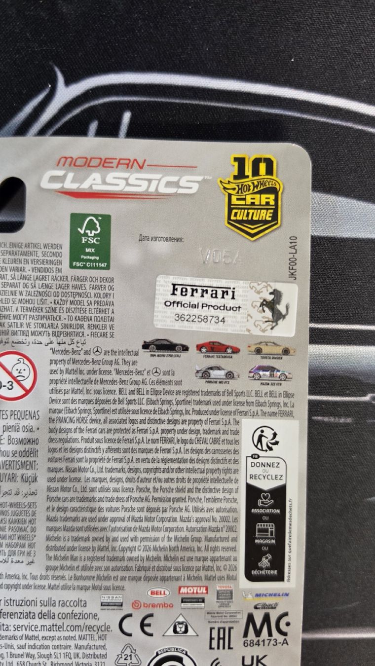 Hot Wheels Modellini d'auto: Hot Wheels Premium Ferrari Testarossa Modern Classics – Nuovo (secondo la descrizione) da Obergerlafingen venduto da Deluxepoint 3