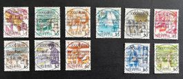 CH-Marken 1986 und 1987 Vollstempel Ersttag gestempelt