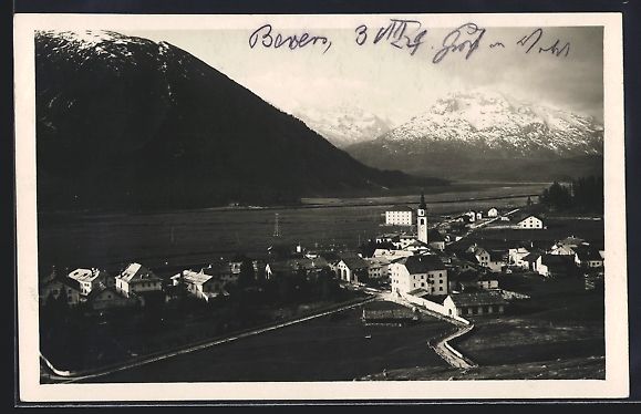 Cartoline postali: Bevers, Gesamtansicht mit Gipfelpanorama – Usato da Berlin venduto da bartko-reher