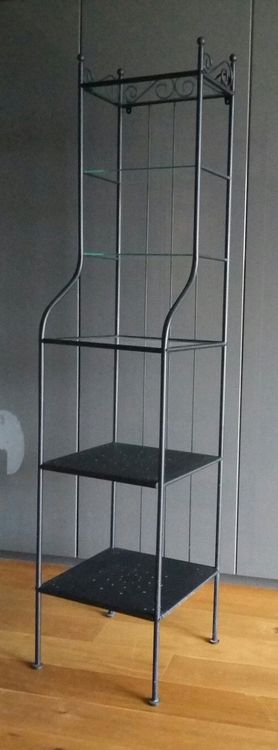 IKEA RÖNNSKÄR Regal – Schwarz, 42x176 Cm, Mit Herausnehmbaren Böden