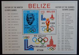 Belize Kat. Block 36A ** 1981 Kat. 30 Euro