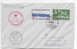Rotkreuzflug Zürich - Genf 1939