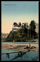 AK Burgdorf, Uferpartie mit Blick zum Schloss