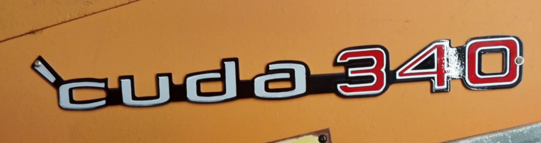 Insegne: Blechschild cuda 340 – Usato da Niedergösgen venduto da usc_l8gm