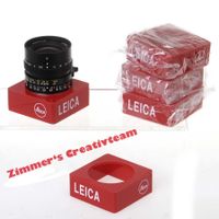 5 Objektiv Podestli für Leica Objektive, sehr décorativ