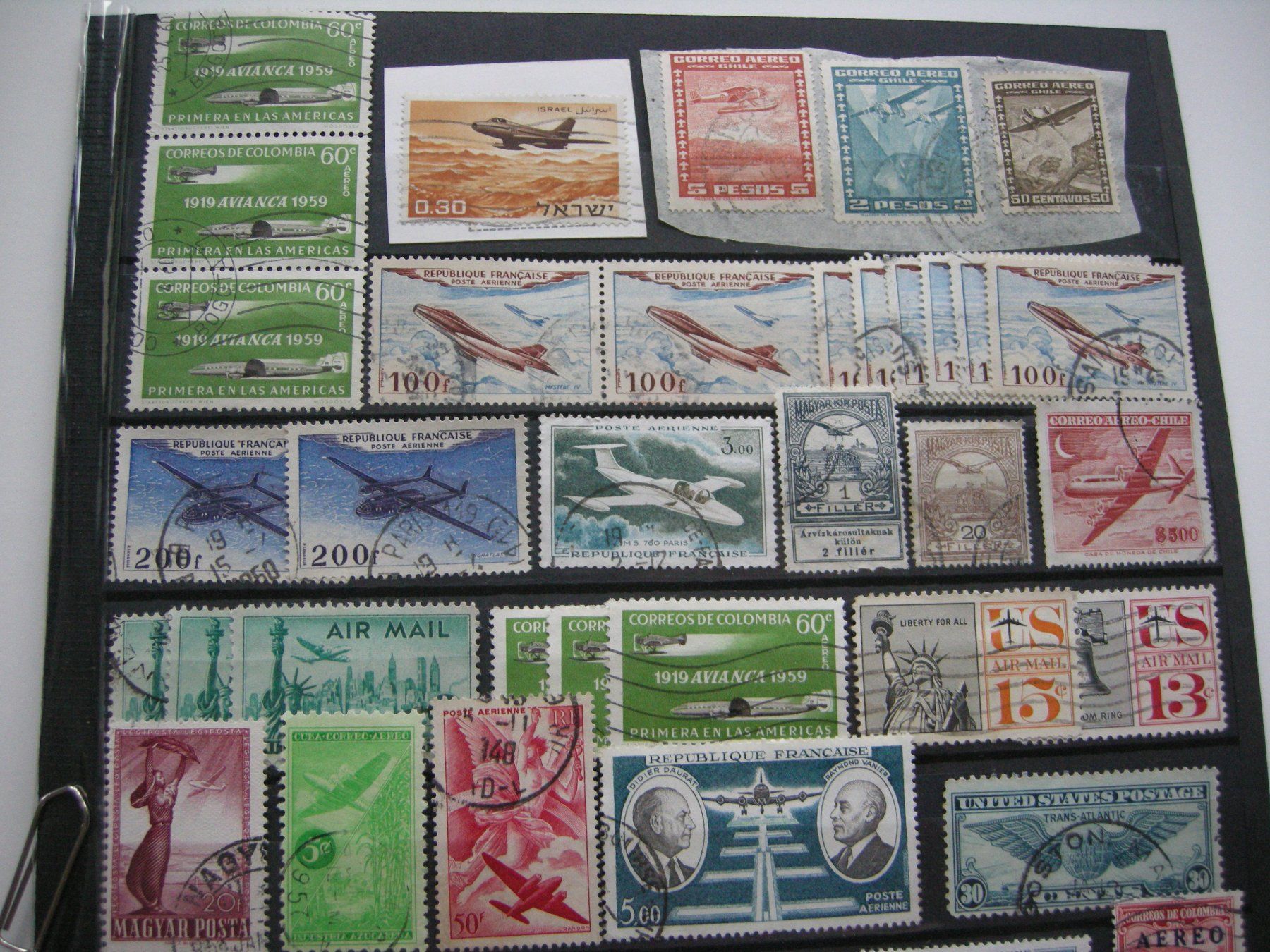 Alle Briefmarken: ALT LOT FLUGPOST WELT, GESTEMPELT – Gebraucht aus Rüti ZH von jupi1945 2