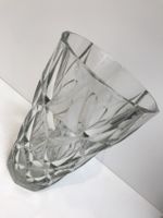 Sehr schöne schwere grosse geschliffene Kristall Glas Vase