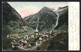 Goeschenen, Gesamtansicht mit Bergspitze