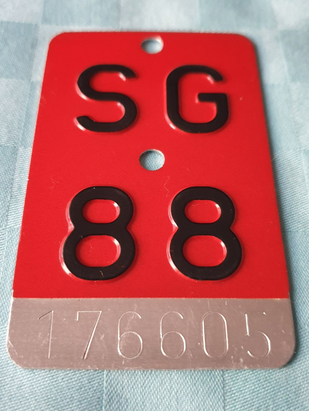 Ecriteaux: Velonummer SG 88 – D'occasion à Mörschwil par spirspi