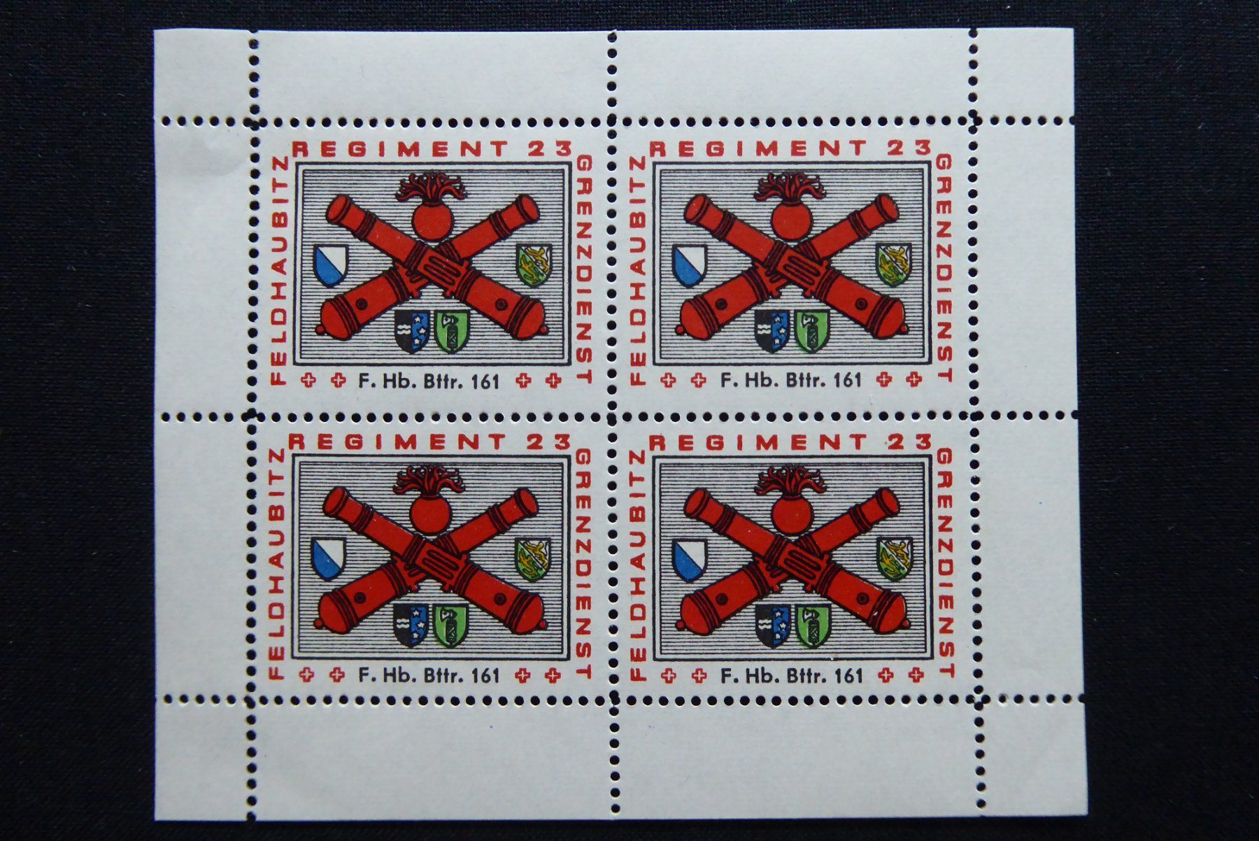 Alle Briefmarken: (m344) Artillerie Wit 334/3 ** – Gebraucht aus Basel von scholle50