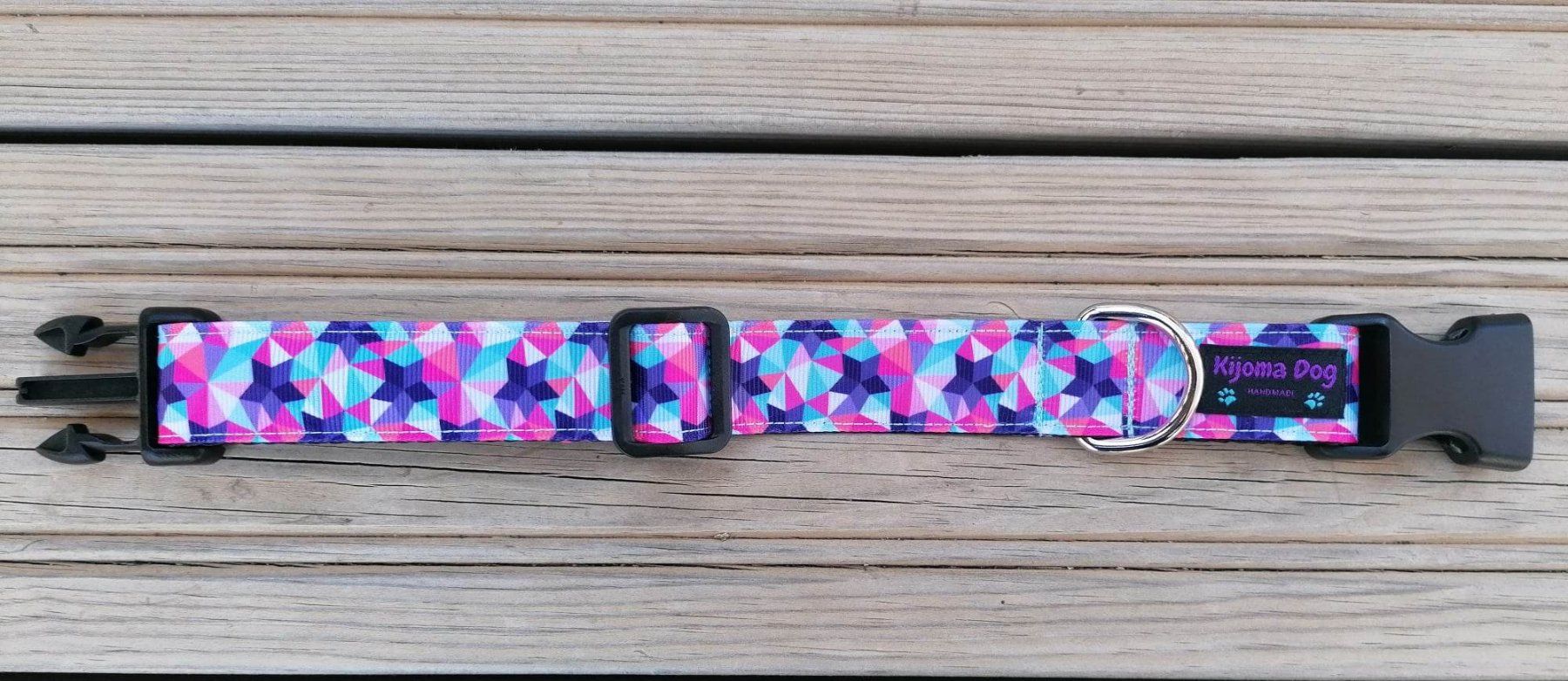 Guinzagli & Collari: Hundehalsband 2.5cm "Stella" handgemacht – Nuovo e nell'imballaggio originale da Grenchen venduto da KijomaDog 2