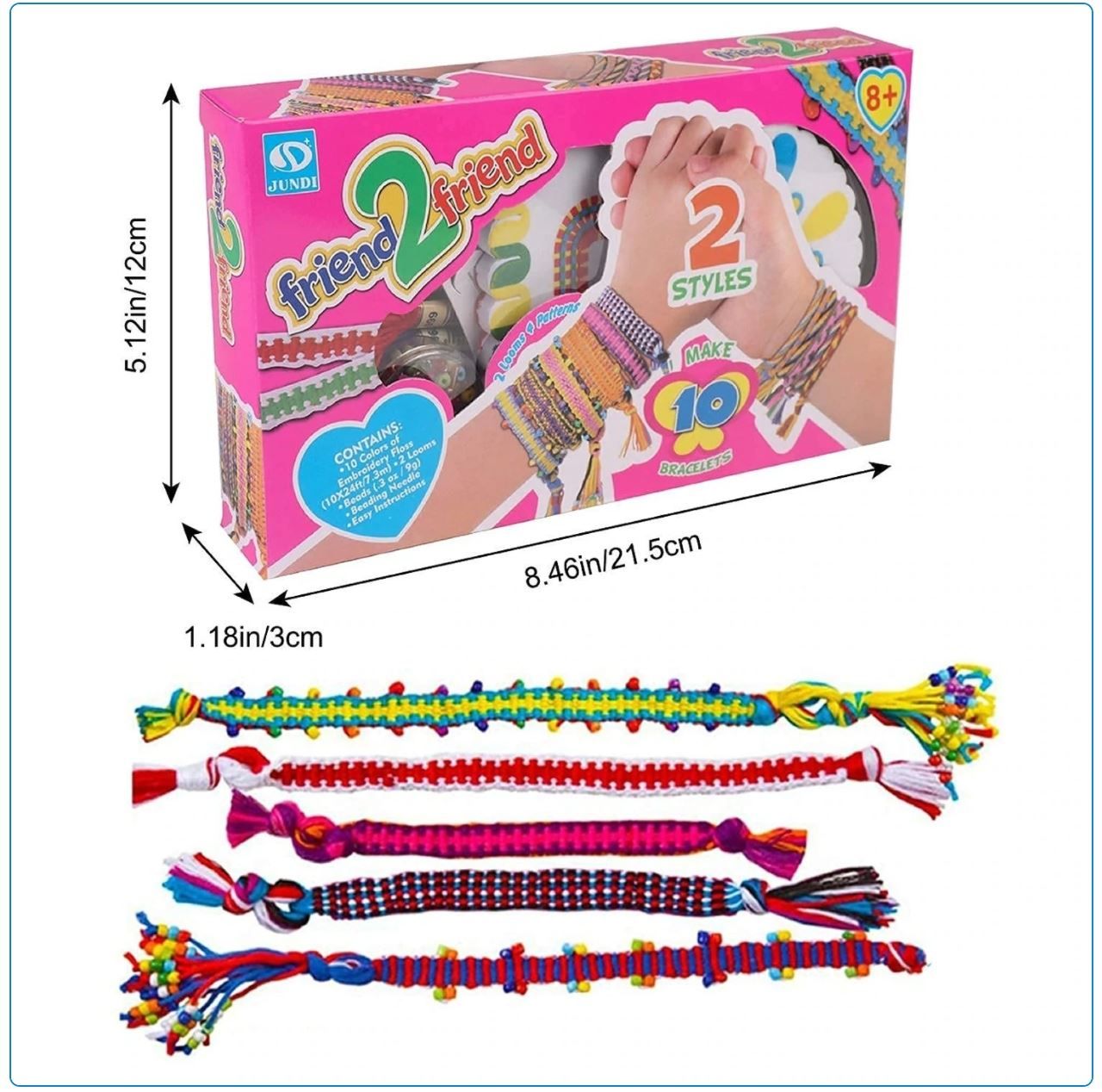 Kit bricolage: Freundschaftsarmbänder selber herstellen – Nuovo e nell'imballaggio originale da Diepoldsau venduto da preisparadies-ch 7