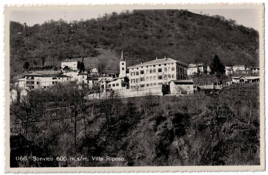 Cartoline postali: Sonvico, Villa Riposo, circolata 1950 – Usato da Frauenfeld venduto da POML