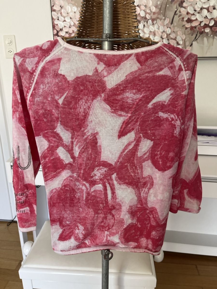 Monari Pulls & Sweat-shirts: Pullover mit Blumenmuster, Monari, 36 – D'occasion à Solothurn par Bobesch08 4