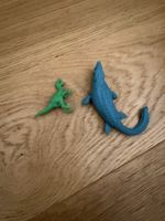 Dinosaurier Spielfiguren Set grün blau gebrauchter Zustand