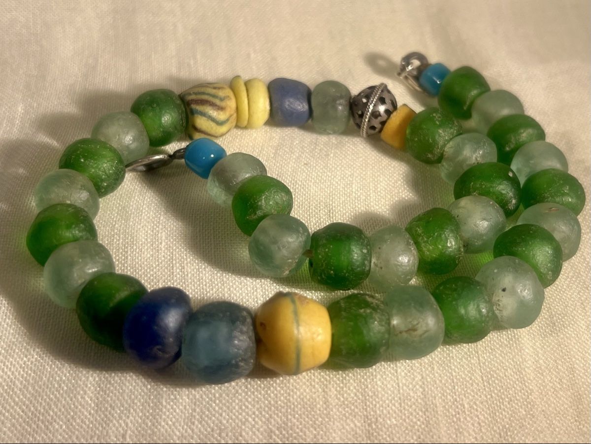 Catenine: Sublime Collier Perles Antiques d'Archéologie/Traite  – Usato da Genève venduto da DELIRBEADS 3
