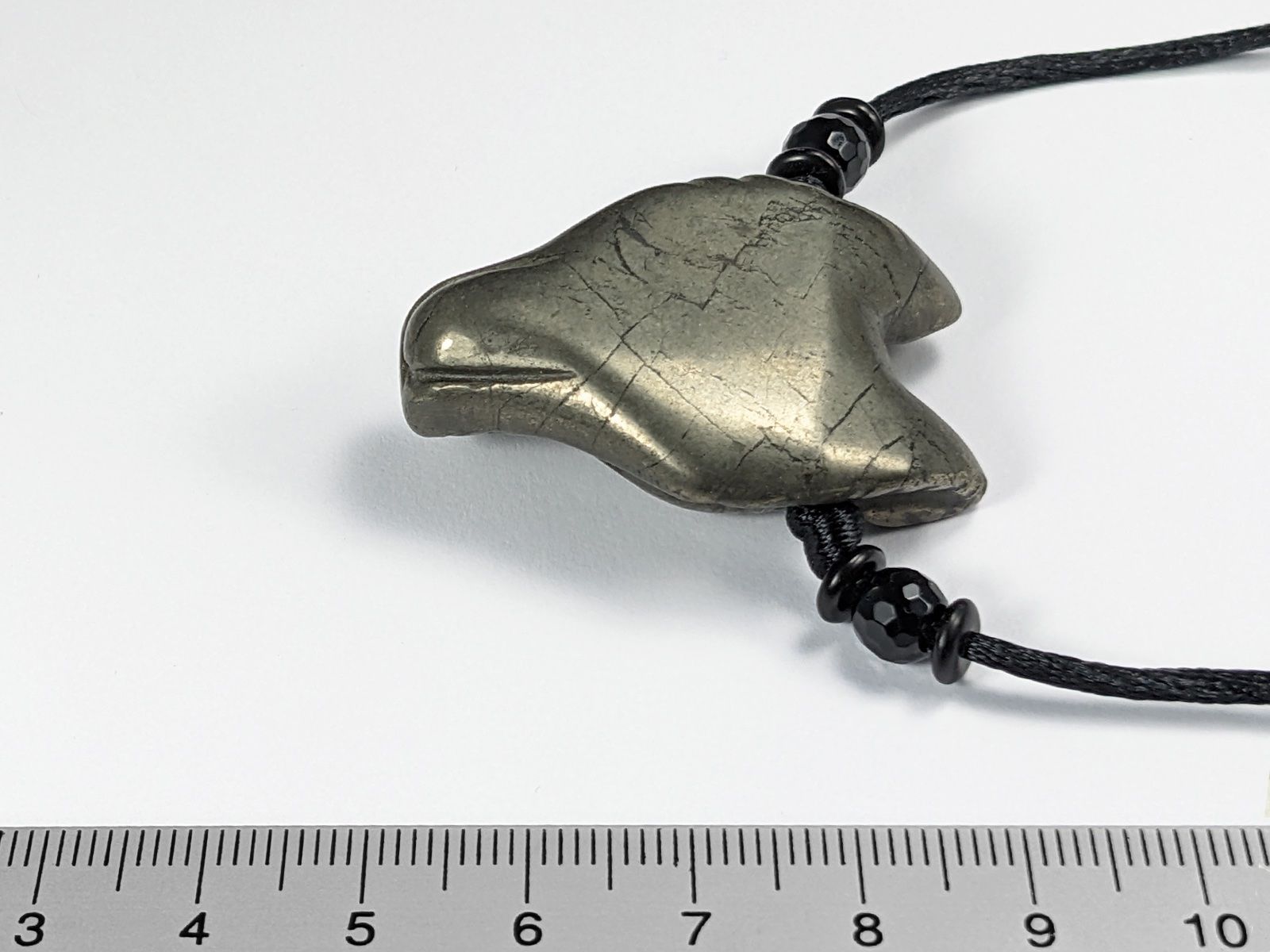 Minerali & Pietre curative: Pyrit Wolfskopf Kette - Wolf Anhänger – Nuovo e nell'imballaggio originale da Meilen venduto da StoneGarden 2