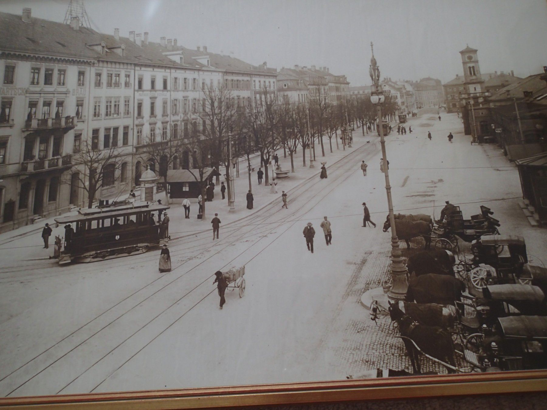 Foto & Immagini: Bahnhofstrasse mit Bad. Bahnhof um 1900  Basel – Usato da Allschwil venduto da Salus17 1