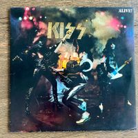 KISS „ALIVE!“ Original 1st PRESS 2 LP VINYL GER RAR VG+!