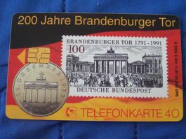 Telefonkarte Brandenburger Tor gebraucht Berlin Motiv