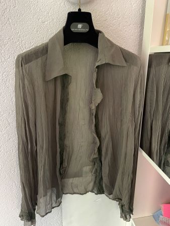 Essentiel Sommer Bluse, Grösse 38, Khaki