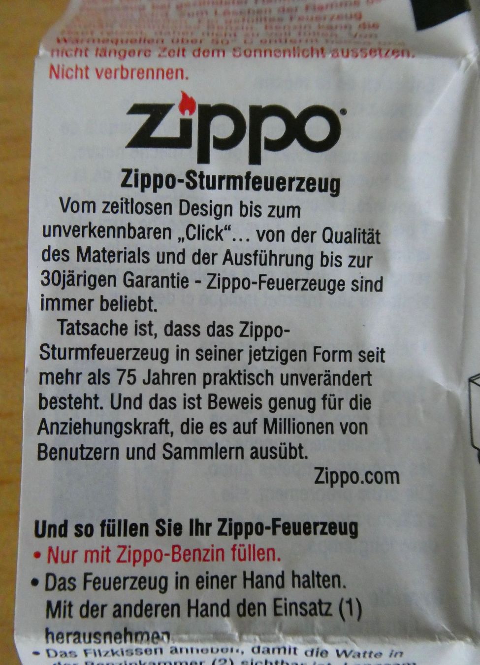 Zippo Accendini: Zippo Feuerzeug silbern – Nuovo (secondo la descrizione) da Rupperswil venduto da rubaz47 4