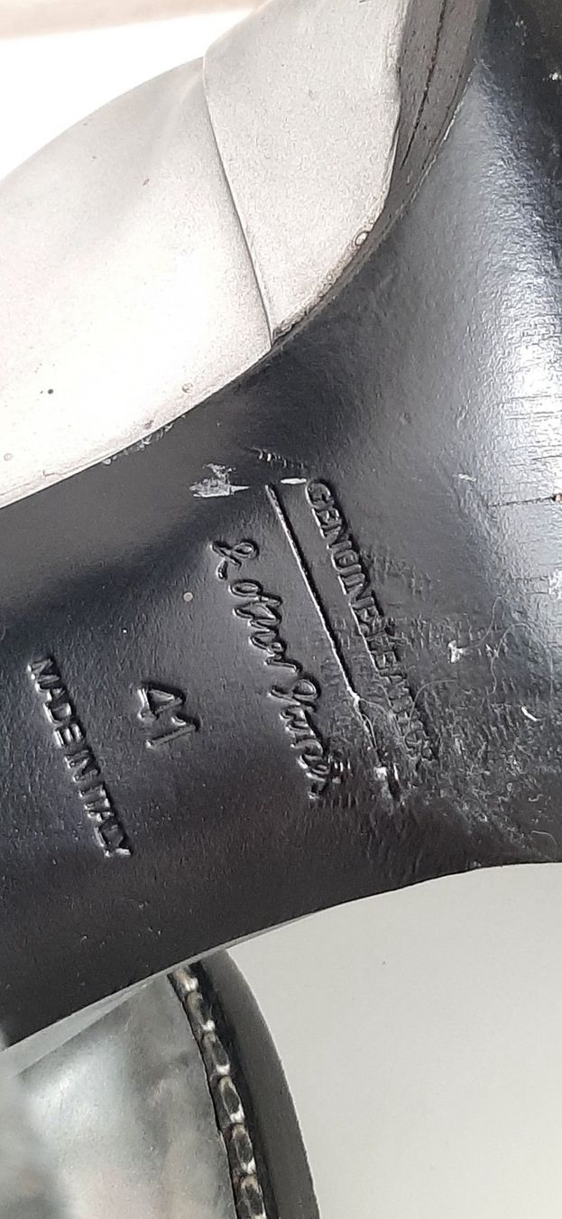 Scarpe da donna: Coole silberne Stiefeletten mit Blockabsatz, Grösse 38 – Usato da Uster venduto da kgw78 6