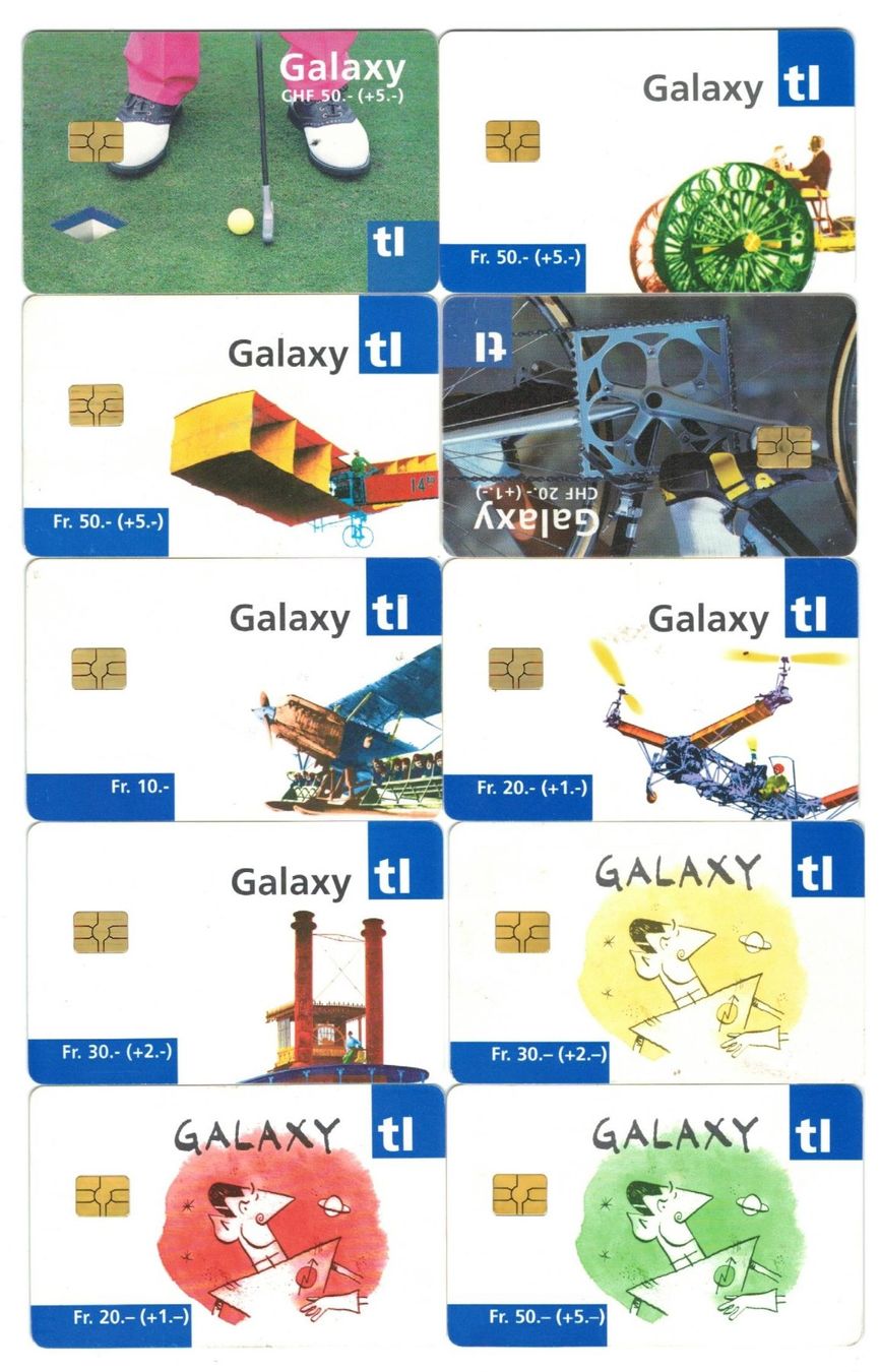 Schede telefoniche: 10 Galaxy Transport cards – Usato da Zürich venduto da tol_b7c7