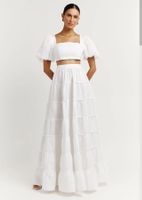 Brand new white linen skirt with tags