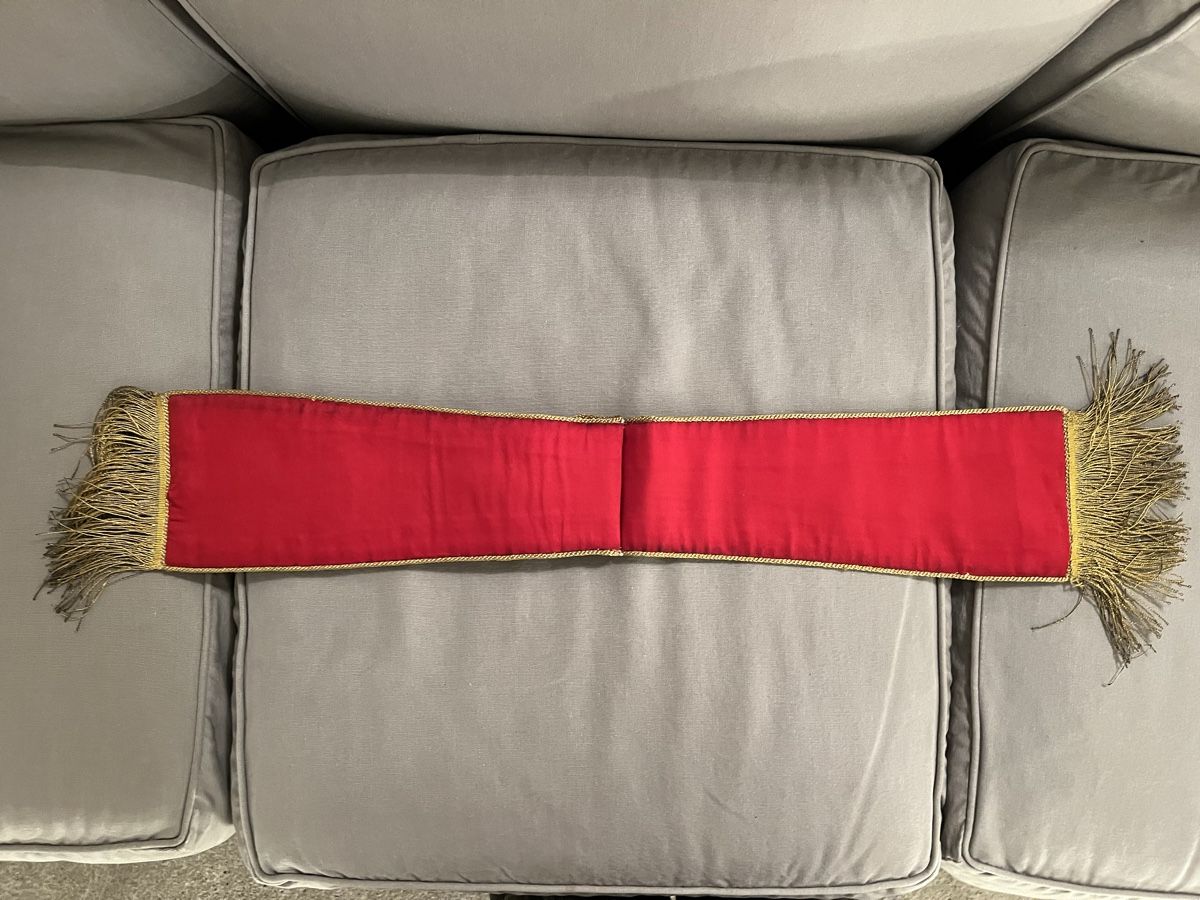 Foulard & Sciarpe: Hochwertige Manipel  mit Goldfäden und Fransen – Usato da Otelfingen venduto da Yossi-68 3