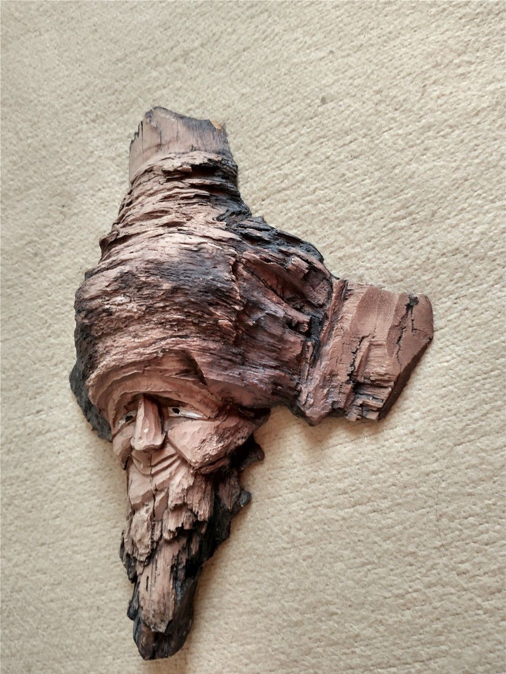 Statuette: Altes Männchen Waldgeist Holz Optik – Usato da Löhningen venduto da Chimae67 6