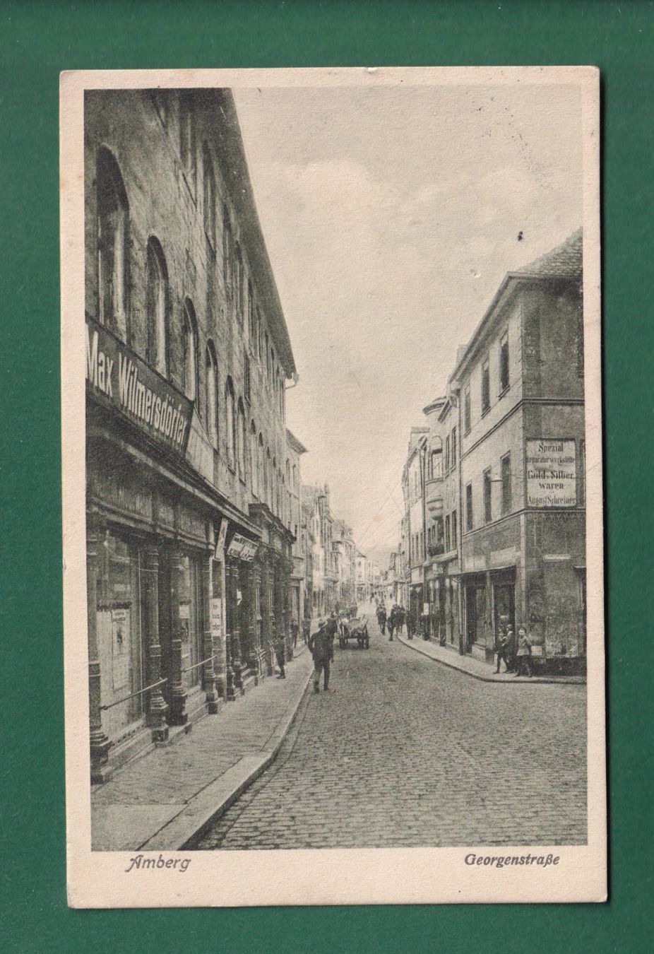 Cartoline postali: AMBERG - Georgenstrasse - 1922 – Usato da Pully venduto da nicecards-shop