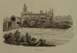 REICHENAU, GRAUBÜNDEN, STAHLSTICH 1836