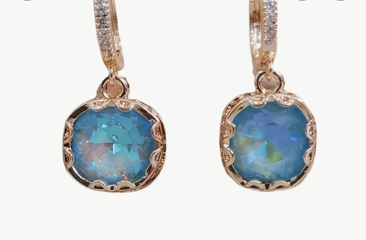 Orecchini pendenti & Orecchini a lobo: Schöne blaue Ohrstecker Hänger – Nuovo e nell'imballaggio originale da Saanen venduto da SoniaMichaela
