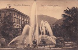 Un Saluto da Lugano Giardino pubblico e Fontana