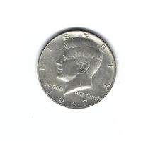 USA 1/2  Dollar 1967 Silber
