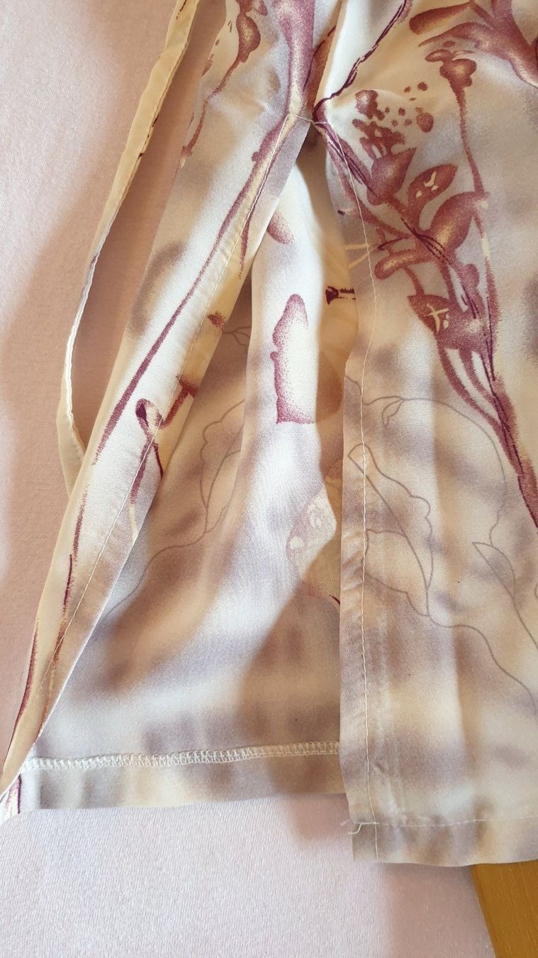 Kleider: Kleid lang Beige/Violett Belle Etoile M, Polyester/Baumwolle – Neu (gemäss Beschreibung) aus Biel/Bienne von Bormida64 4