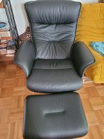 Designklassiker Prime Lounge Chair (Ledersessel mit Hocker)