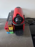 Kaffee Kapselmaschine Krups rot mit Nespresso Kapseln