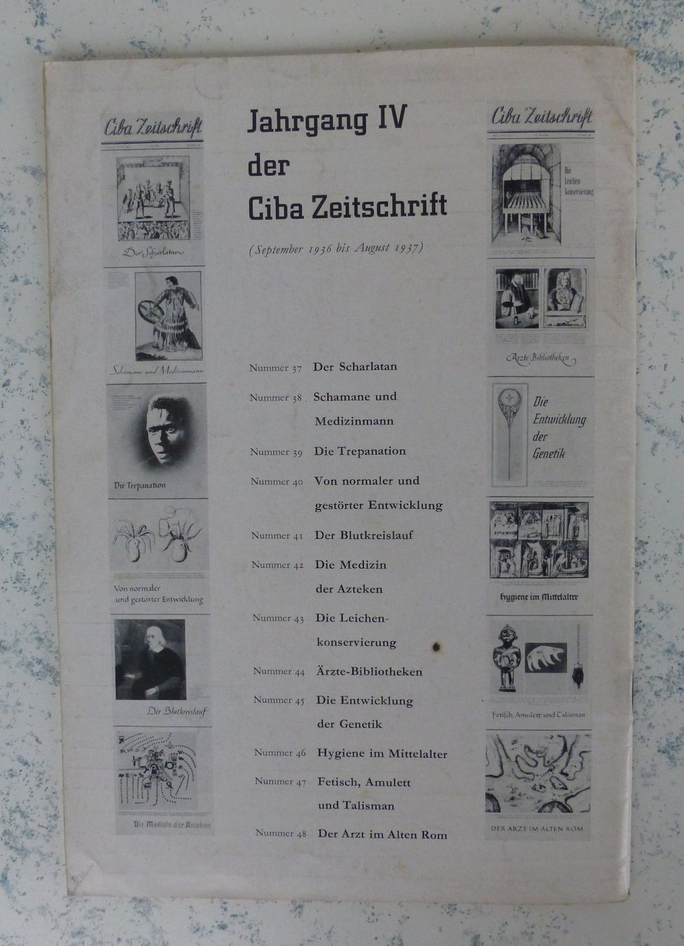 Riviste & Magazine: Ciba Zeitschrift von 1937 – Usato da Basel venduto da Falconis 5