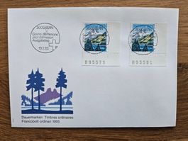DM 1993 FDC mit ET VOLL TAB  RAR!! nur 1.--