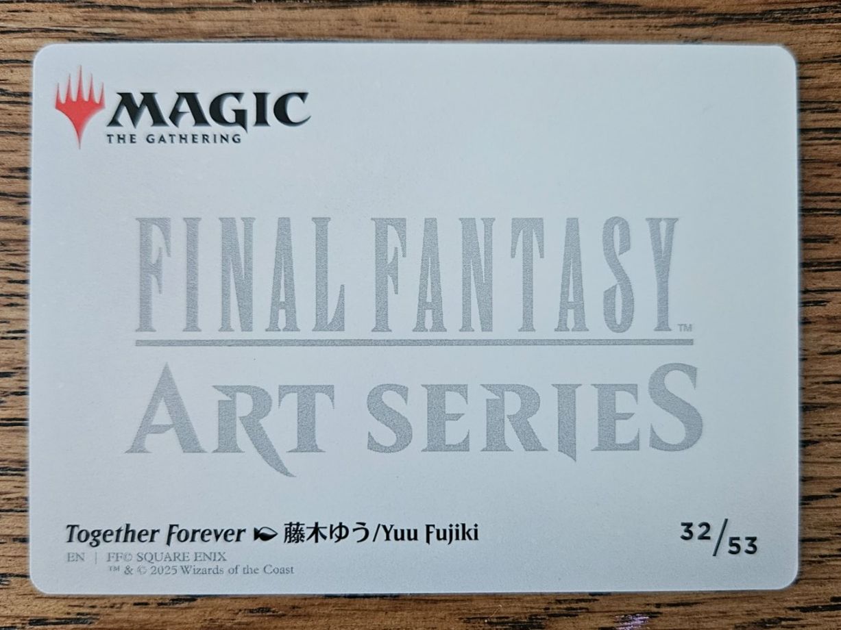 Magic The Gathering Sammelbilder & Trading cards: Final Fantasy Art Series: Together Forever v2 – Gebraucht aus Niederwangen BE von simonsagt 1
