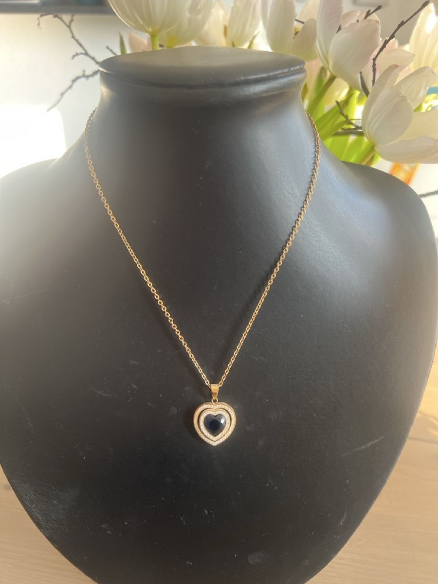 Catenine: Elegante Halskette mit Herzanhänger – Nuovo (secondo la descrizione) da Seon venduto da Sunny-Schmuck78
