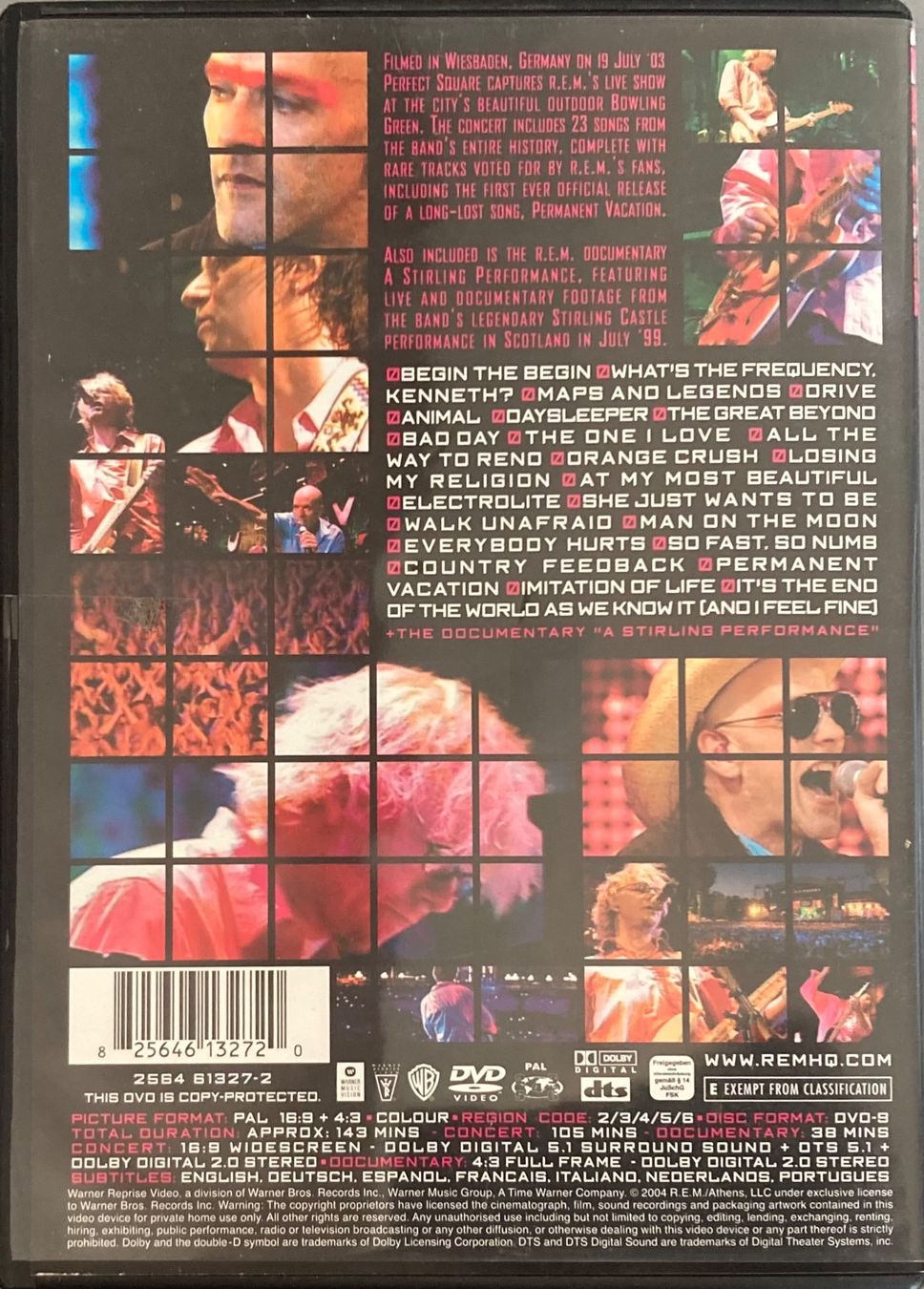 Tutti i DVDs: R.E.M. - PERFECT SQUARE – Usato da Poliez-Pittet venduto da Newtown-Records 1