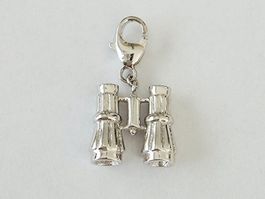 Charm Anhänger "Fernglas" Silber 925 (rhodiniert) - Neu