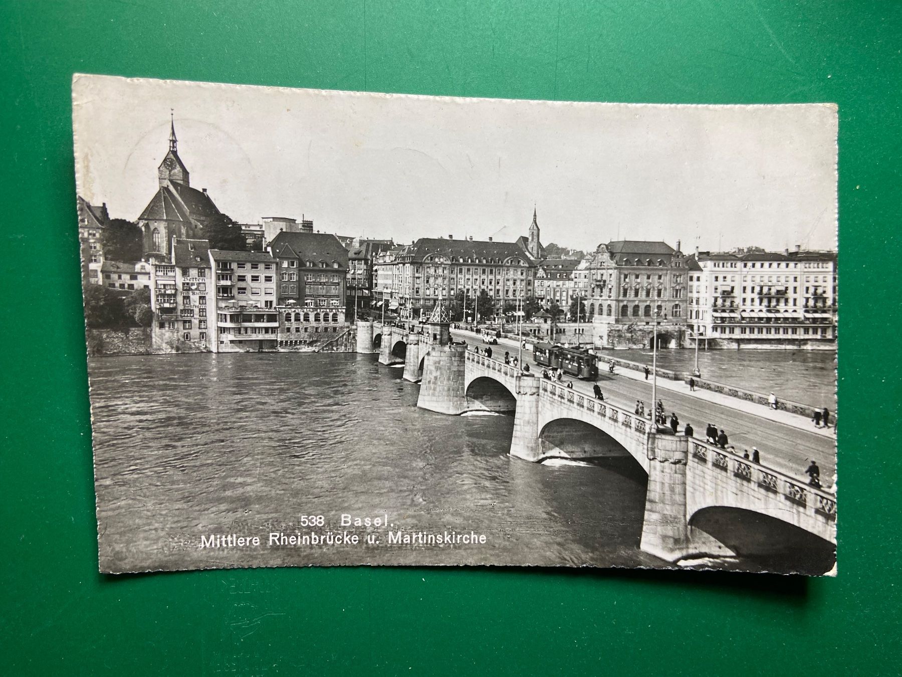 Cartes postales: Basel, mittlere Rheinbrücke – D'occasion à Steg VS par _vinci_