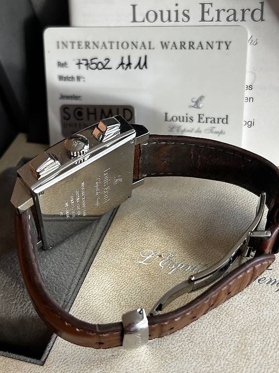 Louis Erard Orologi: Louis Erard Automatic Chronograph - Edles Quadratuhrwerk ... – Usato da Wettingen venduto da Yolif 1