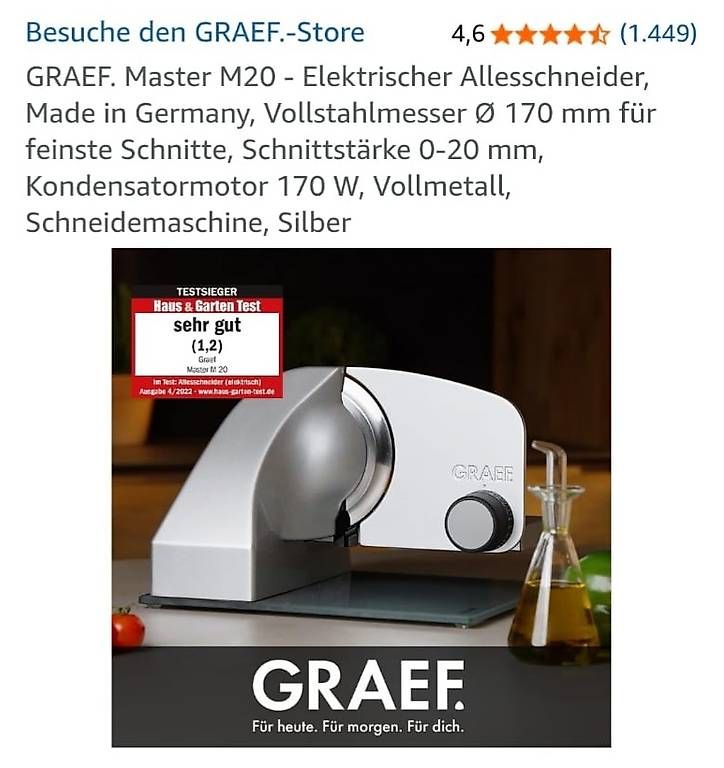 Graef Küchengeräte: Aufschnittmaschine – Gebraucht aus Maienfeld von ale_rm87 4