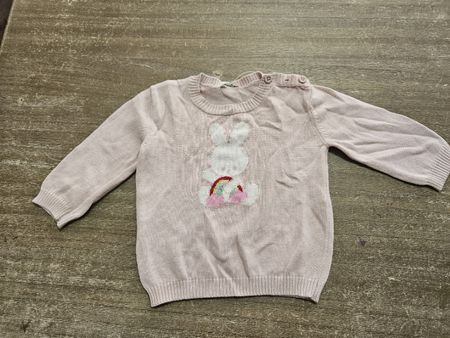 Mädchen Pullover mit Häschen Motiv, Grösse 62